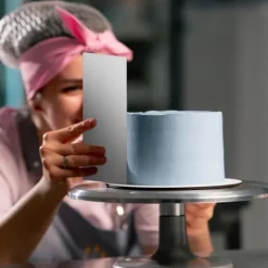 Kakjämnare Kakspade Rostfritt Stål Silver