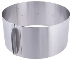 Kakkant h=10cm justerbar 16-30cm med skala hög kakform