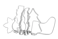 Gastromax Kakmått 5 st Julmotiv