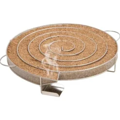 Matrökare-Kallröksgenerator i rostfritt stål - Rökning av kött, fisk, ost | Diameter: 33,5 cm | Färg: Silver