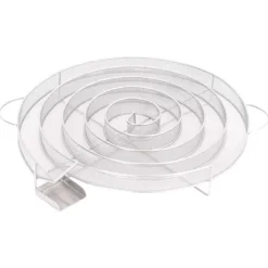 vidaXL Kallröksgenerator rund 33,5 cm rostfritt stål