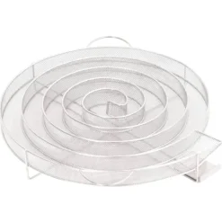 vidaXL Kallröksgenerator rund 33,5 cm rostfritt stål