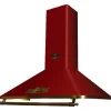 Köksfläktar-Kaminhuv - Kaiser - Empire-modell - 90 cm - Färg Bordeaux - Oberoende belysning