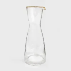 Karaffer-Karaff | LYNN | räfflad med guldkant | 1 l | 892108