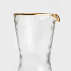 Karaffer-Karaff | LYNN | räfflad med guldkant | 1 l | 892108