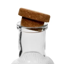 Karaff | NATIA | räfflad med propp, transparent | 1 l | 890999