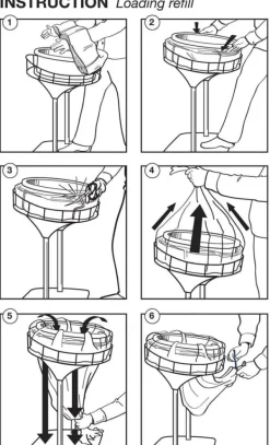 Soppåsar-Kassett LONGOPAC Mini Standard 60m blå