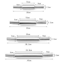 Kavlar-Kavel av rostfritt stål Non-stick Bakverk Deg Bakning Kök - 38.3 cm