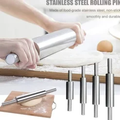 Kavlar-Kavel i rostfritt stål Non Stick Kavel för att baka deg Pizza Paj Bakning Verktyg Kökstillbehör