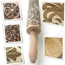 Kavlar-Kavelbräda - TD® - Snöflinga - Naturligt trä - 35x5 cm - Diskmaskinssäker