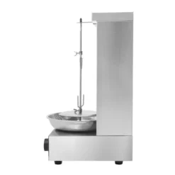 Kebab-/Gyrosgrill - Elektrisk Vertikal Rotisseri - 3000W - 2 Brännare - 50–300°C - 220V - 10 kg Kapacitet - Rostfritt Stål 201