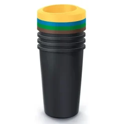 Källsorteringskärl-Keden Återvinningstunna Compacta R 39x39x90 Cm 4 Enheter Guld