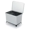 Källsorteringskärl-Keden Återvinningstunna 2x23l Systema 56x39x41 Cm Silver