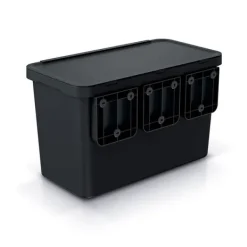 Keden Återvinningstunna 1x10l+1x23l Systema 57x29x41 Cm Durchsichtig