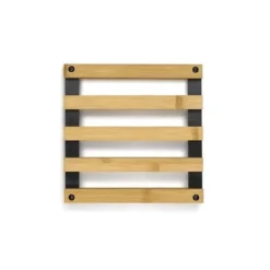 Karottunderlägg-KELA Tapis Kiril 20x20 cm svart bambu KL-12595