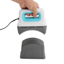 Ångpressar-Kepsvärmepress - Handhållen press - 300 W - 4 lägen 130–190 °C - EU 220 V - Säkerhetsbas & kepskudde - Non-stick - 1 m sladd - Grön/Vit/Grå