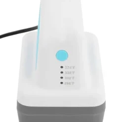 Ångpressar-Kepsvärmepress - Handhållen press - 300 W - 4 lägen 130–190 °C - EU 220 V - Säkerhetsbas & kepskudde - Non-stick - 1 m sladd - Grön/Vit/Grå