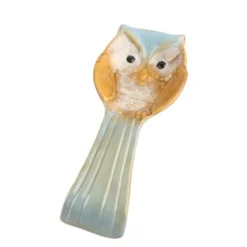 Keramisk konstnärlig ugglaskedhållare för köksheminredning