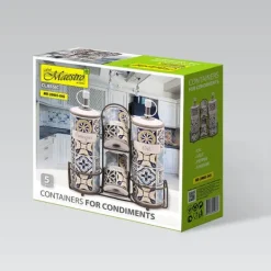 Keramiskt kryddset 5-delat MAESTRO Holiday in Porto MR-20005-04S