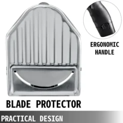 Köttskivare-60kg/24h 0-8mm justerbar tjocklek sladdlös elektrisk kebabskärare med 2 laddningsbara batterier och reservblad