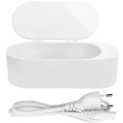 40KHz HF Ultraljudsrengöringsmaskin 30W för glasögon, smycken, hushållsrengöringsapparat 400ml EU-kontakt 220V