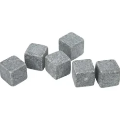 KIMISS Whisky Stones Whisky Stones 2 cm Granit Whisky Ice Pie Stone Flanellpåse Presentset för Whisky Gin Wine