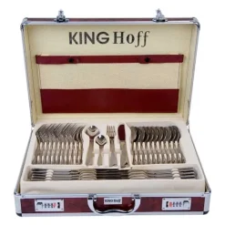 KINGHOFF Bestickset 72 delar Rostfritt Stål Satinfinish