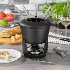 Kinghoff Fondue Set för 6 Personer Gjutjärn KH-1195