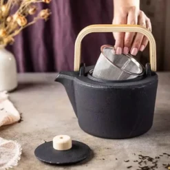 KINGHOFF Gjutjärnsbryggare KH-1845 1,3L med filter