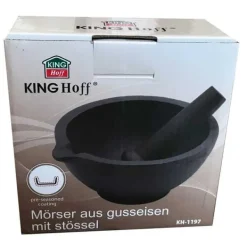 Mortlar & Mortelstötar-KINGHOFF KH-1197 KÖKSMURTEL AV GJUTJÄRN