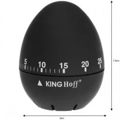 Äggklockor-KINGHOFF KH-1620 MEKANISK KÖKSTIMER