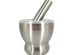 Mortlar & Mortelstötar-KINGHOFF KH-1661 STÅLKOKARE MED LOCK