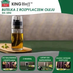 KINGHOFF KH-1894 VÄTTIKA OCH OLIVOLJA SPRAYFLASKA