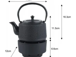 Kaffe- & Tekannor-KingHoff KINGHOFF KH-1847 ZELEWAY STARTER 0,8 L MED FILTER OCH VARMARE