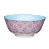 Tallrikar & Bordsserviser-KitchenCraft bol mosaik effekt 15,7 cm keramik blå/röd