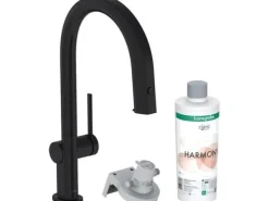 Vattenfilter-Kök AqitturaM91 dusch+kylskåp C-spout svart