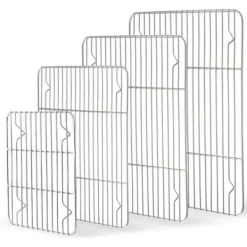 Avsvalningsgaller-Kök Grillställ Kylställ Nätgaller i rostfritt stål Trådställ för matlagning Stekning Torkning Grillning
