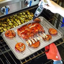 Avsvalningsgaller-Kök Grillställ Kylställ Nätgaller i rostfritt stål Trådställ för matlagning Stekning Torkning Grillning