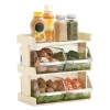 Kök Grönsaksförvaring Flera lager Kryddförvaring Hylla för färdigmat Hotpot Mat 3 lager