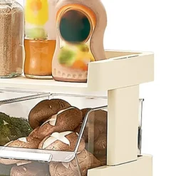 Kök Grönsaksförvaring Flera lager Kryddförvaring Hylla för färdigmat Hotpot Mat 3 lager