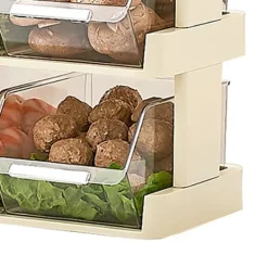 Kök Grönsaksförvaring Flera lager Kryddförvaring Hylla för färdigmat Hotpot Mat 3 lager