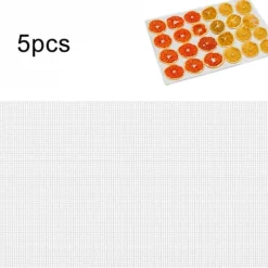 Torkugnar-Kök Non-stick Silikon Dehydrator Sheets för Frukt Återanvändbara Mat Dehydrator Sheets Torktumlare Mesh