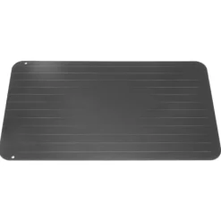 Kök Snabbtina tallrik Aluminium avfrostningsbricka Skärbräda för fryst kött skaldjur