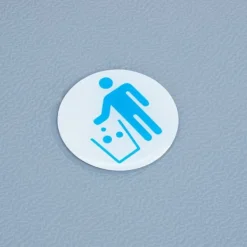 Källsorteringskärl-Köksavfallshink, Inbyggd dubbel avfallshink, 35x34x48 cm, Grå