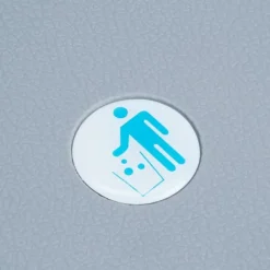 Köksavfallshink, Inbyggd 2-facks soptunna, 35,5x25x47 cm, Grå