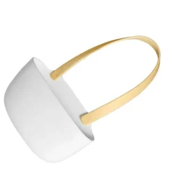 Diskhokorgar-Köksavloppsställ Hängande korg med avloppshål Stor kapacitet Mjuk flexibel diskbänk avloppskorg Hängpåse Gul och vit