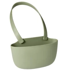 Diskhokorgar-Köksavloppsställ Hängande korg med avloppshål Stor kapacitet Mjuk flexibel diskbänk Avloppskorg Hängpåse Grön