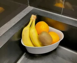 Diskhokorgar-Köksavrinning för hörndiskho för grönsaker och frukt 23x16,5 cm