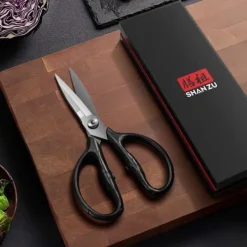 Köksax SHAN ZU 21 cm i 5Cr15MoV Rostfritt Stål - Multifunktionell Svart