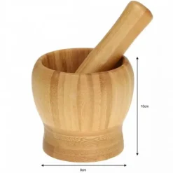 Mortlar & Mortelstötar-KÖKSBAMBUMORTEL 9cm KINGHOFF KH-1616